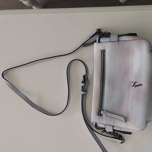 Vera Wang crossbody bag light blue and rose pink ombre shades